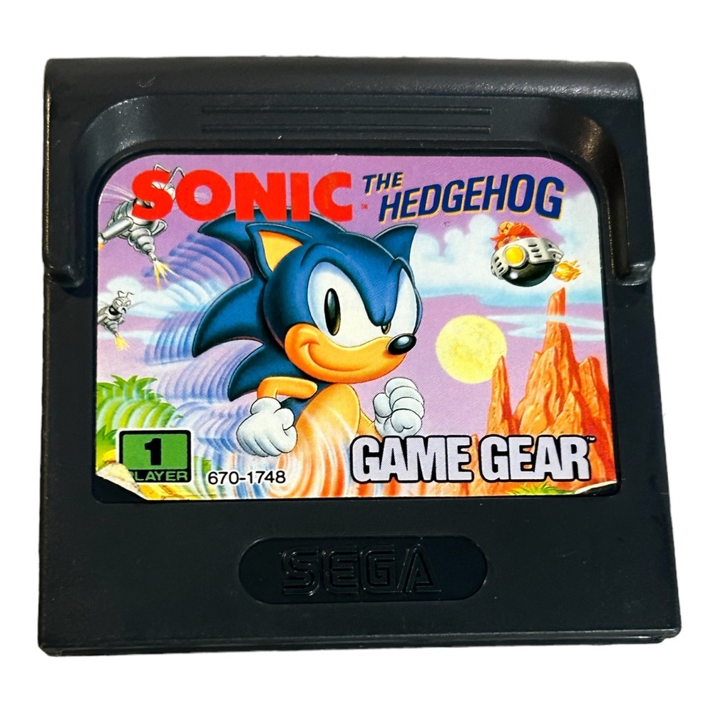 Sega Game Gear Sonic The Hedgehog Video Game With Case